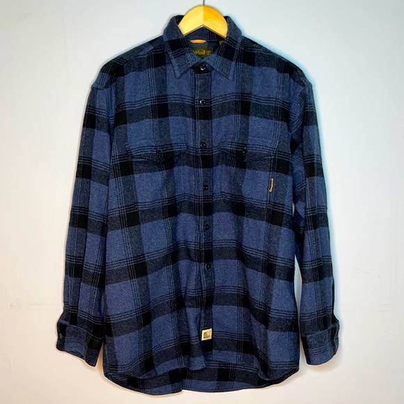 Timberland Other - Vintage Timberland Work Shirt in Blue/Black Plaid.